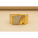 Premium Men’s Ring with Micro CZ Stone Cluster