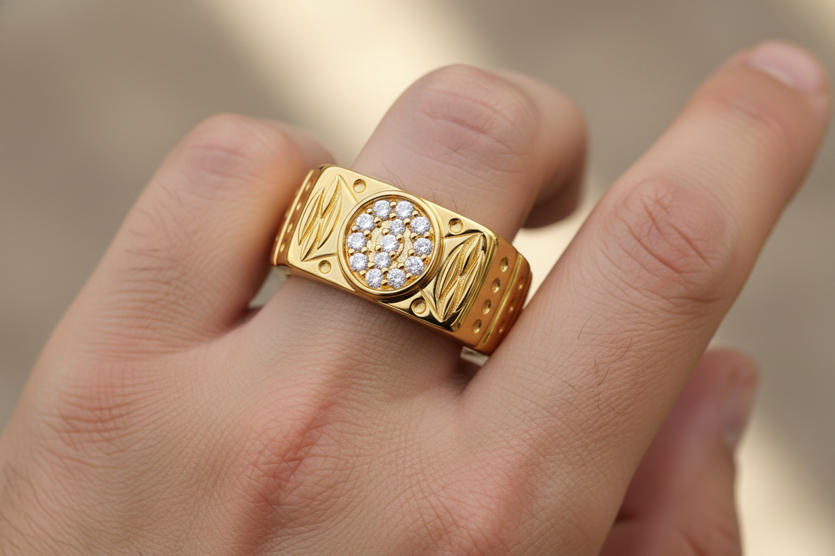 NXGOLD Imperial Heritage Zircon Ring