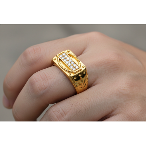 NXGOLD Regal Heritage Zircon Ring