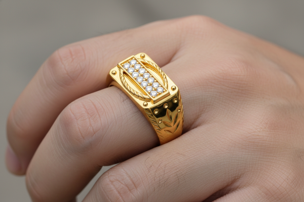 NXGOLD Regal Heritage Zircon Ring