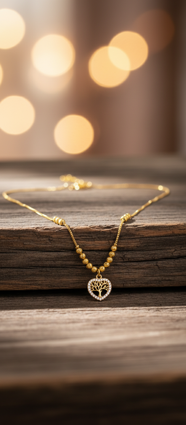 NXGOLD Tree of Life Heart Pendant Necklace for Women