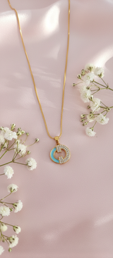 NXGOLD Circle Pendant Necklace For Women