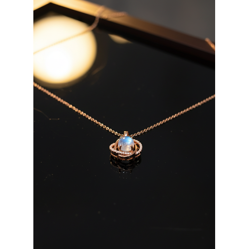 Classic Rose Gold Finish Pendant Necklace for Women