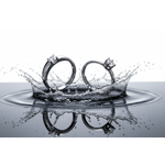 His & Hers Stainless Steel Solitaire Couple Ring Set