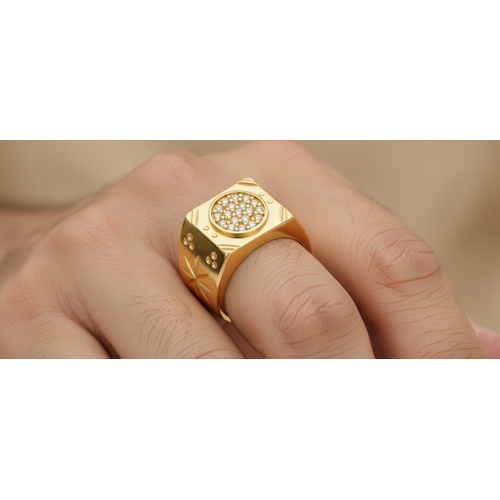 NXGOLD Starburst Royale Zircon Ring