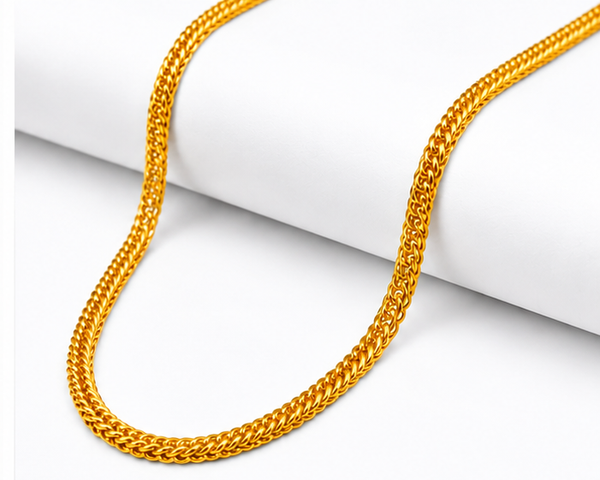 NXGOLD Premium Double Link Gold Chain for Men & Women
