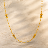 NXGOLD Bead Chain with Designer Barrel Charms for Women