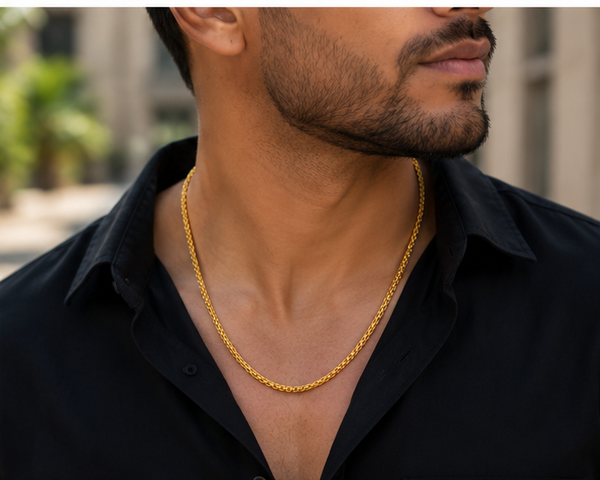 NXGOLD Classic Gold Link Chain for Men & Women