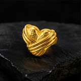 NXGOLD Designer Heart Adjustable Ring for Women