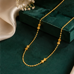 NXGOLD Bead Chain with Designer Barrel Charms for Women