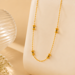 NXGOLD Bead Chain with Designer Barrel Charms for Women