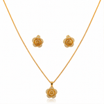 NXGOLD Floral Radiance Necklace & Earrings Set