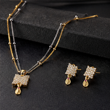 NXGOLD Crystal Veil Pendant & Earrings Set