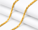 NXGOLD Premium Gold Rectangular Link Chain for Men & Women
