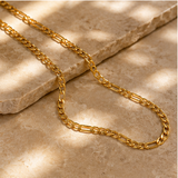 NXGOLD Premium Figaro Link Chain for Men & Women