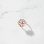 NXGOLD Luxury 360° Spin Flower Ring with Cubic Zirconia