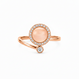 NXGOLD Luxury 360° Rotating Circle Ring with Cubic Zirconia