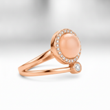 NXGOLD Luxury 360° Rotating Circle Ring with Cubic Zirconia