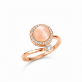 NXGOLD Luxury 360° Rotating Circle Ring with Cubic Zirconia