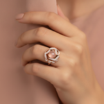 NXGOLD Luxury 360° Rotating Crystal Ring for Women