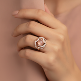 NXGOLD Luxury 360° Rotating Crystal Ring for Women
