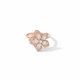 Luxury 360° Spin Flower Ring with Premium CZ Stones