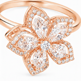 Luxury 360° Spin Flower Ring with Premium CZ Stones