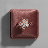 NXGOLD Premium 360° Rotating Floral Spinner Ring