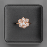 NXGOLD 360° Rotating Flower Spinner Ring for Women