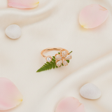 Luxury Bloom 360° Spinner Ring with Sparkling CZ Stones