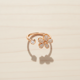 Luxury Bloom 360° Spinner Ring with Sparkling CZ Stones
