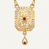 NXGOLD Traditional Black Bead Mangalsutra with Elegant Pendant