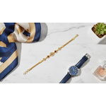 Regal Ruby Sparkle Link Bracelet for Women