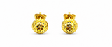 NXGOLD Geometric Textured Gold-Toned Stud Earrings for Women