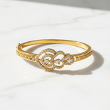 Elegant Marquise Crystal Designer Open Kada Bracelet for Women