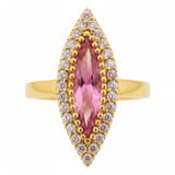 NXGOLD Pink Royale Marquise Statement Ring