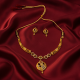 Luxury Royal Spark CZ Statement Necklace Set for Women & Girls