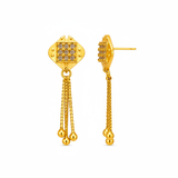 Crystal Stud Drop Earrings