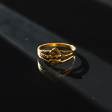 Love Knot Double Heart Ring for Women