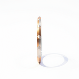 Premium 925 Sterling Silver Rose Gold Hexagon Pattern Kada