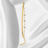 Elegant Dainty Triple Heart Bracelet for Women & Girls