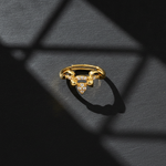NXGOLD Deer Antler CZ Adjustable Ring for Women