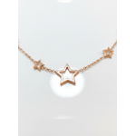 Elegant Rose Gold Star Pendant Necklace