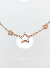 Elegant Rose Gold Star Pendant Necklace