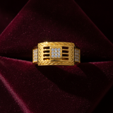 Luxury Designer CZ Cocktail Ring for Men