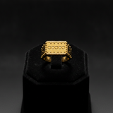 NXGOLD Royal Heritage Geometric Statement Ring for Men