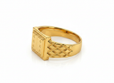 NXGOLD Heritage Square Signet Ring