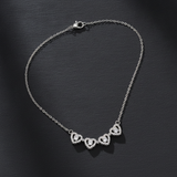 Love Sparkle Triple Heart Necklace for Women
