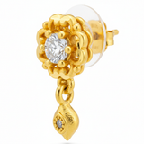 NXGOLD Blossom Spark Crystal Drop Earrings