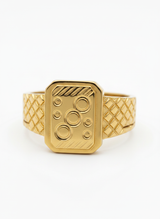 NXGOLD Geometric Royale Signet Ring